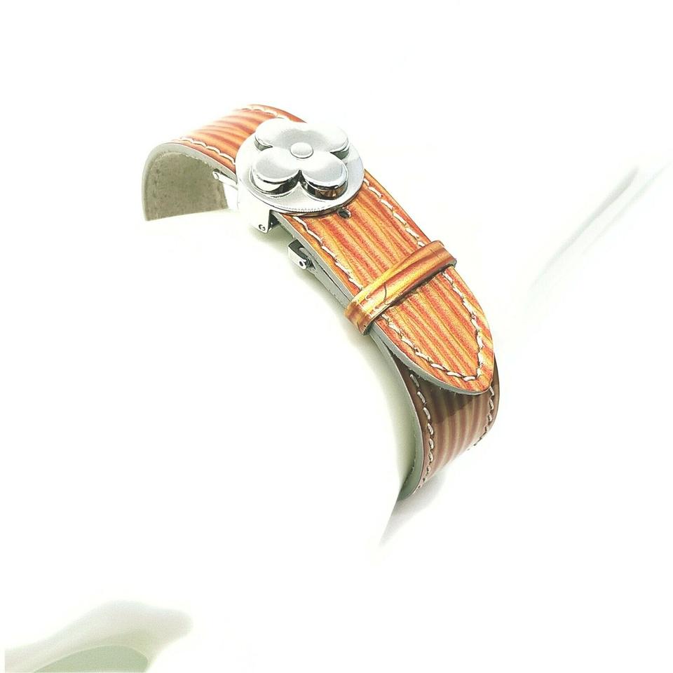 Louis Vuitton Monogram Fleur Lucky Bracelet Cuff Bangle 872375