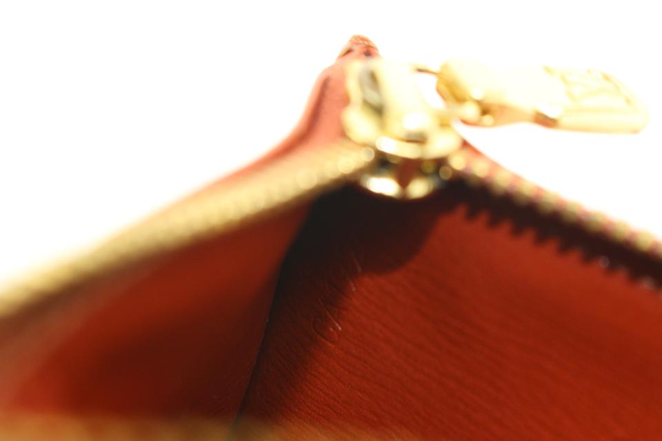 Louis Vuitton Brown Epi Leather Key Pouch Pochette Cles 917lv12