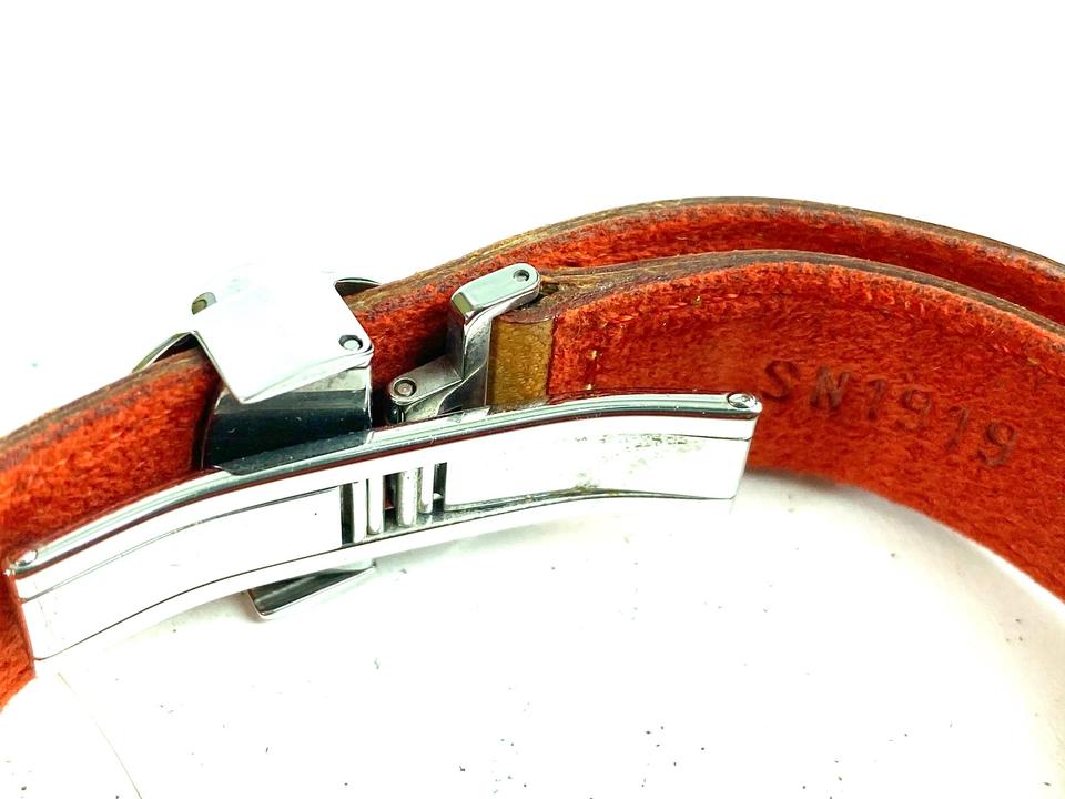 Louis Vuitton Beige Vachetta Leather Lucky Bracelet Bangle Cuff 11LVS1215