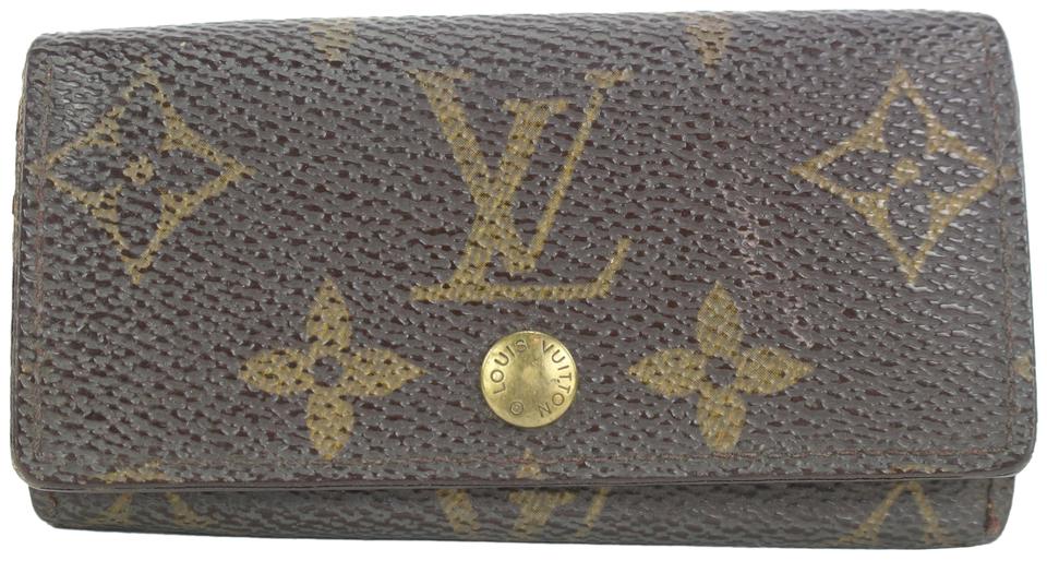 Louis Vuitton Monogram Multicles 4 Key Holder Wallet Case 9lvs112