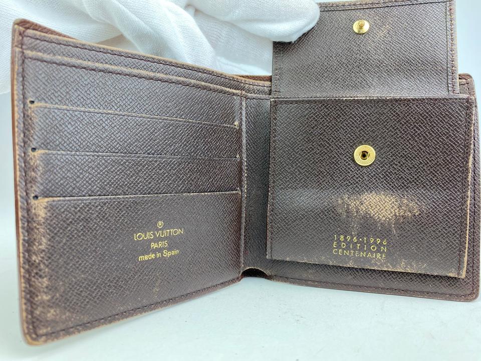 Louis Vuitton Rare Centenaire Edition Damier Ebene Bifold Multiple