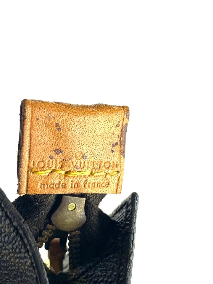 LOUIS VUITTON Vintage Brown Monogram Dopp Kit Toiletry Travel Pouch Bag  RARE 🔥