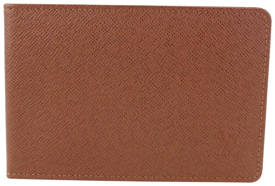 Louis Vuitton wallet in brown taiga leather