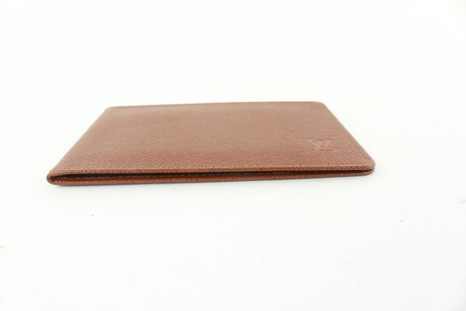 Louis Vuitton wallet in brown taiga leather