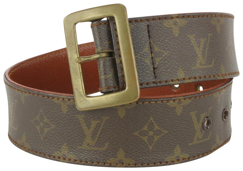Vintage Louis Vuitton Belt28 Brown LV Beltclassic Monogram 