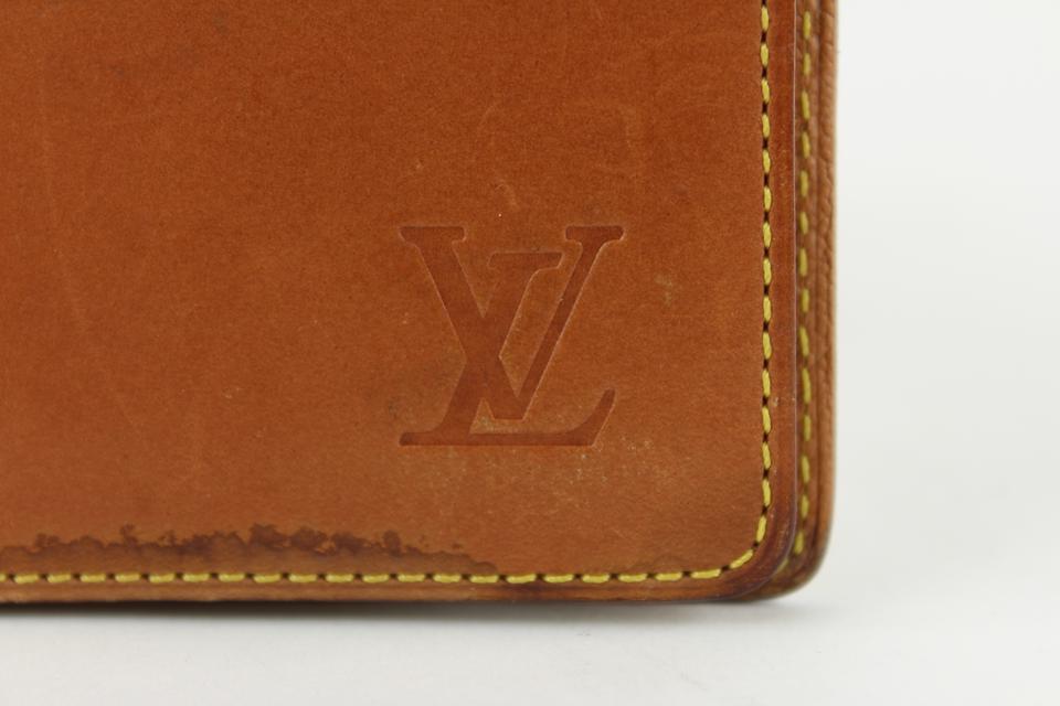 New Louis Vuitton Multiple Wallet Damier Onyx Vachetta Leather Edition  (RARE)
