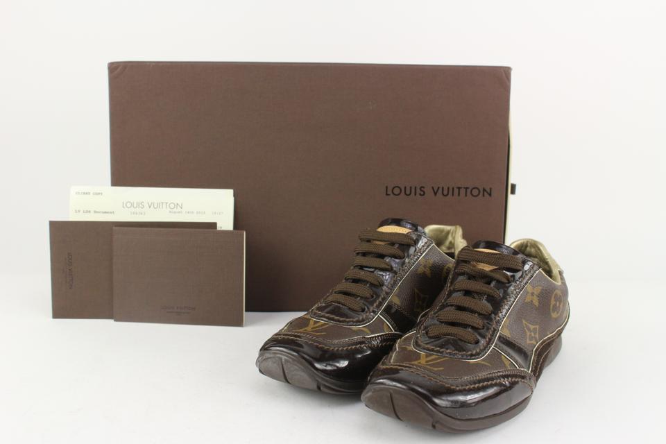 Louis Vuitton Monogram Canvas and Patent Leather Globe Trotter Low