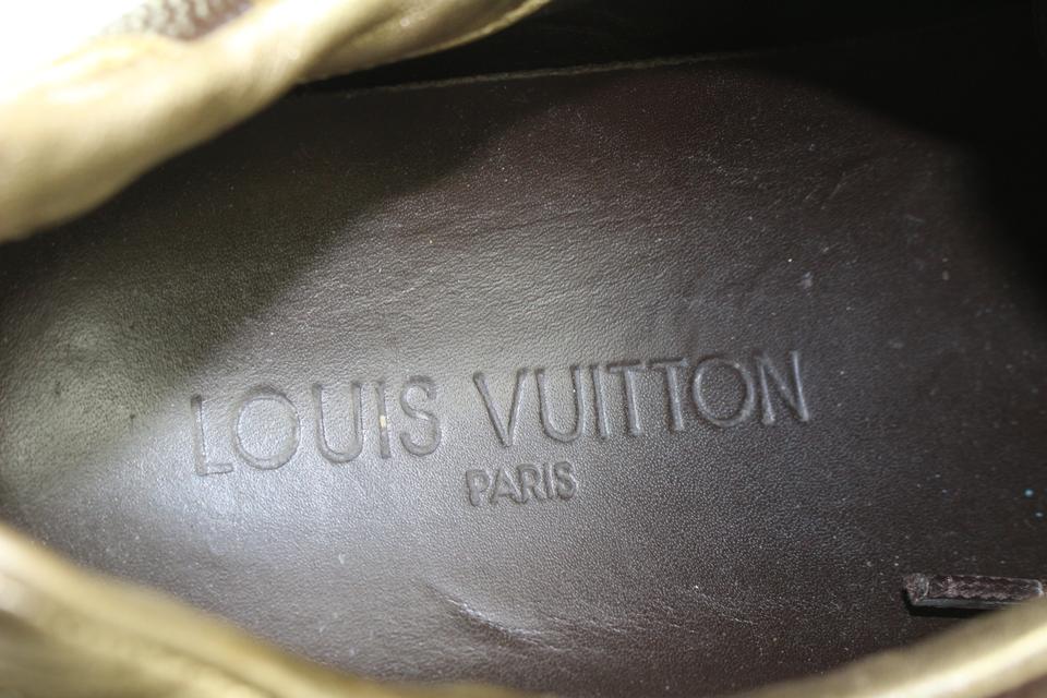 Louis Vuitton Globe Trotter sneaker brown monogram Leather & Suede 10  US MS0120