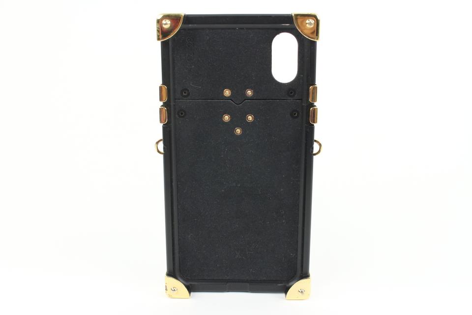 CROSSBODY] Louis Vuitton Eye Trunk Mirror Case for iPhone 13 Mini 7 8 Plus  12 11 14 Pro Max Xs Max XR - Black - Louis Vuitton Case