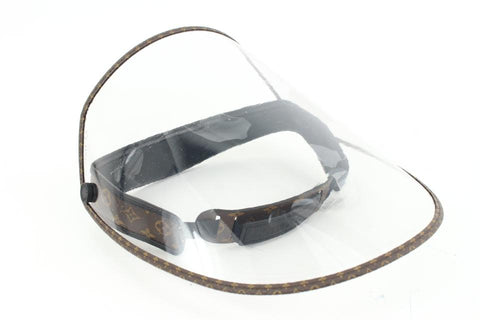 Louis Vuitton Unisex Adjustable Monogram Visor Face Mask Shield  Convertible 17lk427