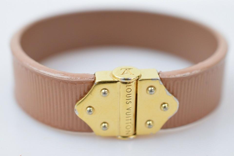 Louis Vuitton Taupe Spirit Bracelet Cuff Bangle 871641