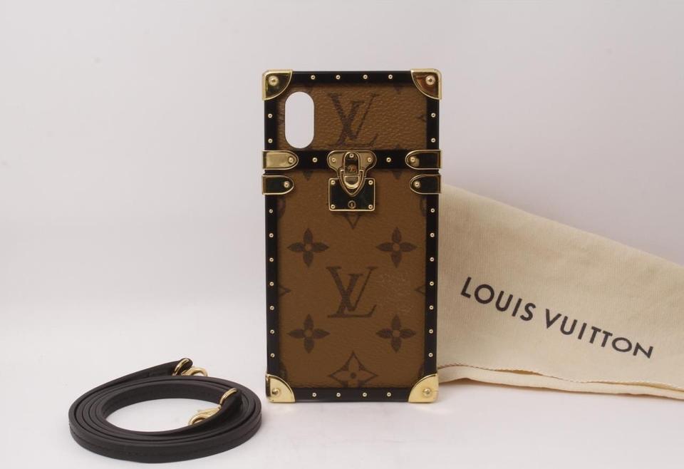 Authenticated Used Louis Vuitton Monogram Reverse Monogram Reverse Phone  Rugged Case For IPhone X Monogram Reverse Eye trunk IPHONE X eyephone case  M62619 