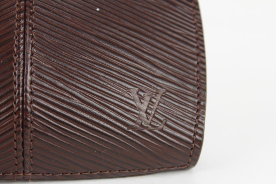 Louis Vuitton Moka Epi Leather Demi-Lune Pochette Bag - Yoogi's Closet