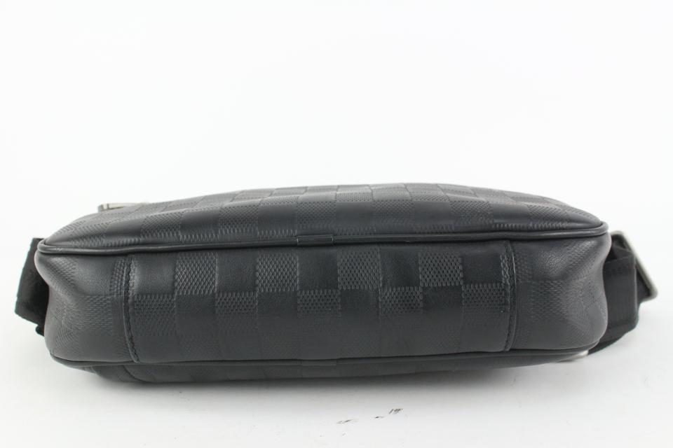 Louis Vuitton Monogramm Abdruck BumBag Body Bag Leder Schwarz M44812  90191606