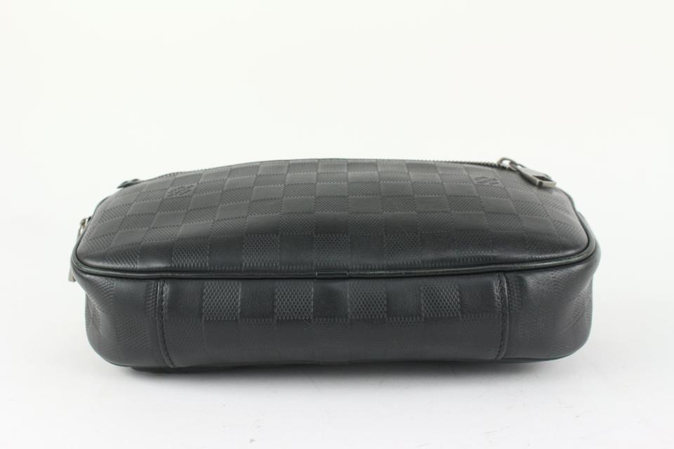 Louis Vuitton Black Damier Infini Leather Ambler Bum Bag Waist Fanny Pack 108lv19