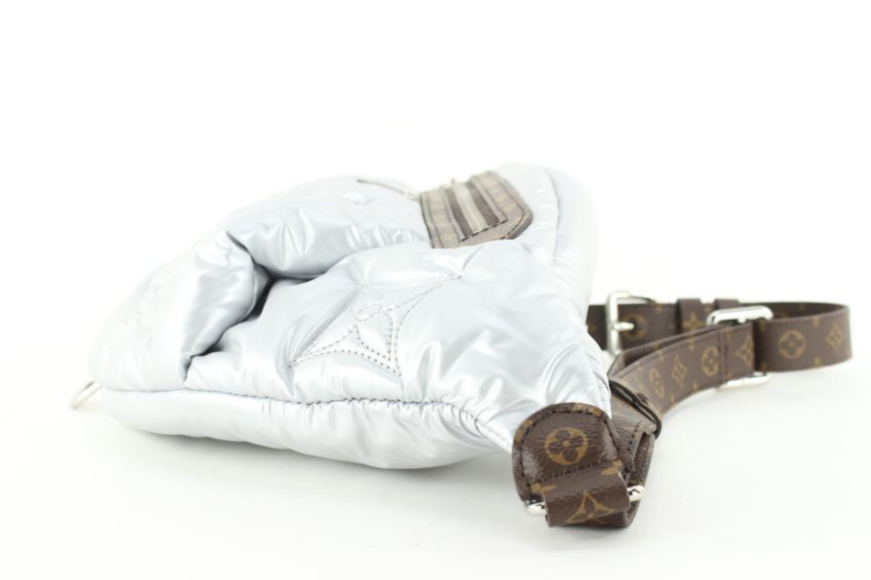 Louis Vuitton 2023 Silver Puffer Monogram Pillow Speedy Bandouliere  2LVJ1020 at 1stDibs