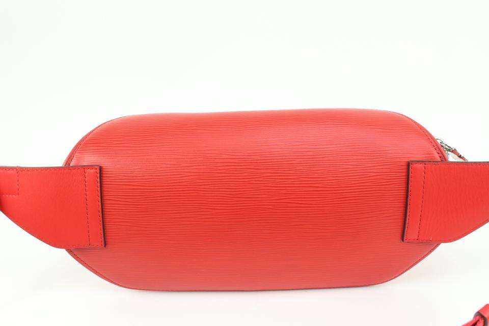 LOUIS VUITTON Supreme Epi Bum Bag Body Bag Leather Red M53418 Purse NZ2117