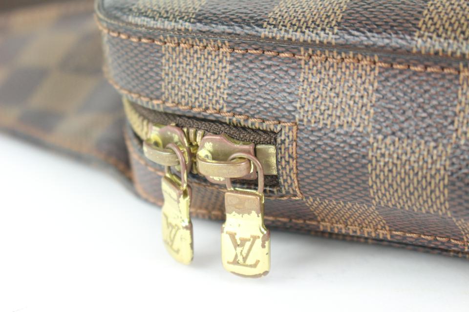Louis Vuitton Damier Ebene Geronimos Body Bag Waist Pouch 119lv49