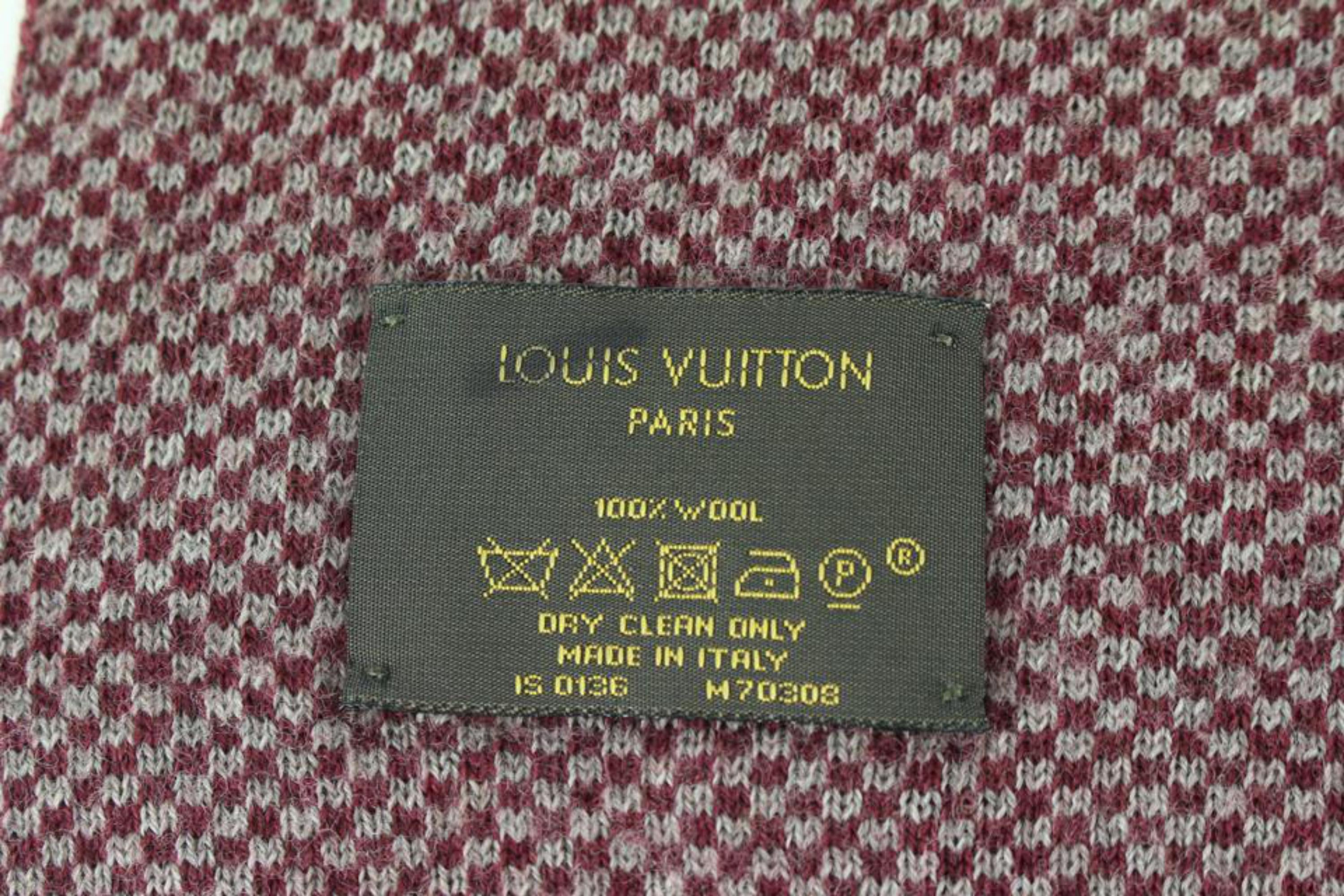 Fox scarf Louis Vuitton Burgundy in Fox - 30542403