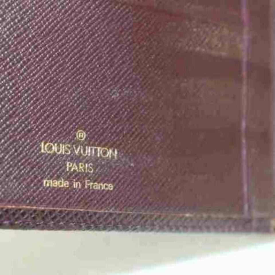 Louis Vuitton Bordeaux Taiga Leather Medium Ring Diary Cover