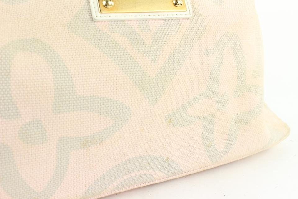 Louis Vuitton, Bags, Louis Vuitton Tahitienne Cabas Canvas Pm Pink