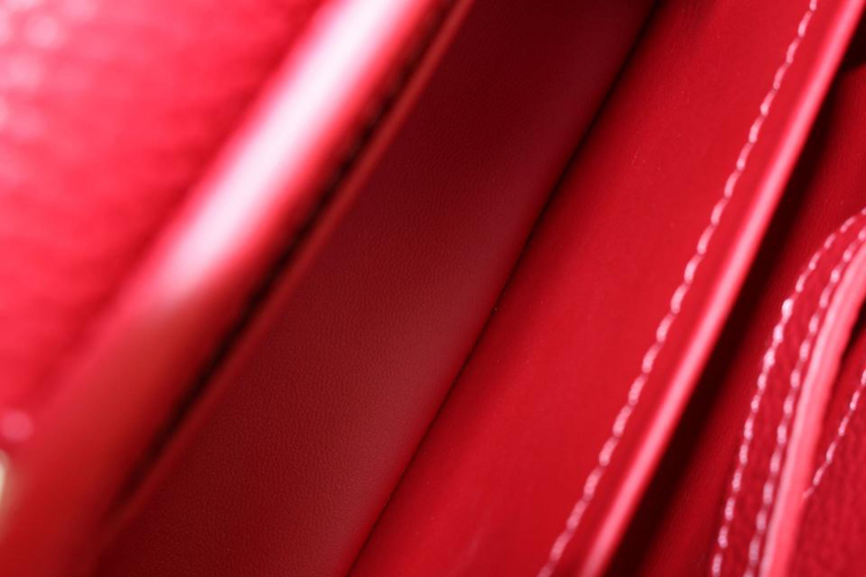 Louis Vuitton Capucines Taurillon Leather Pouch Scarlet