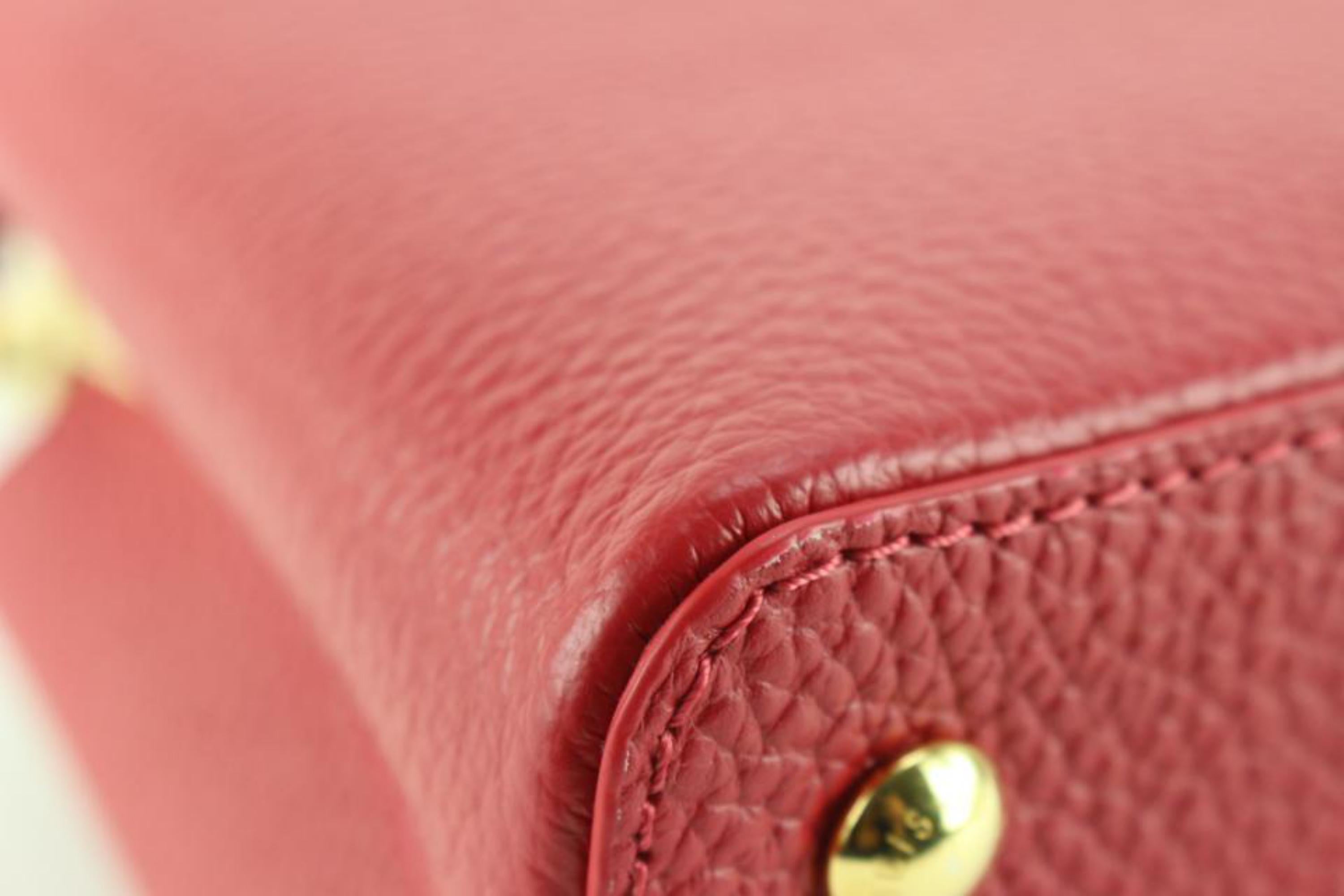 Louis Vuitton Scarlet Red Capucines Mini Bag – The Closet