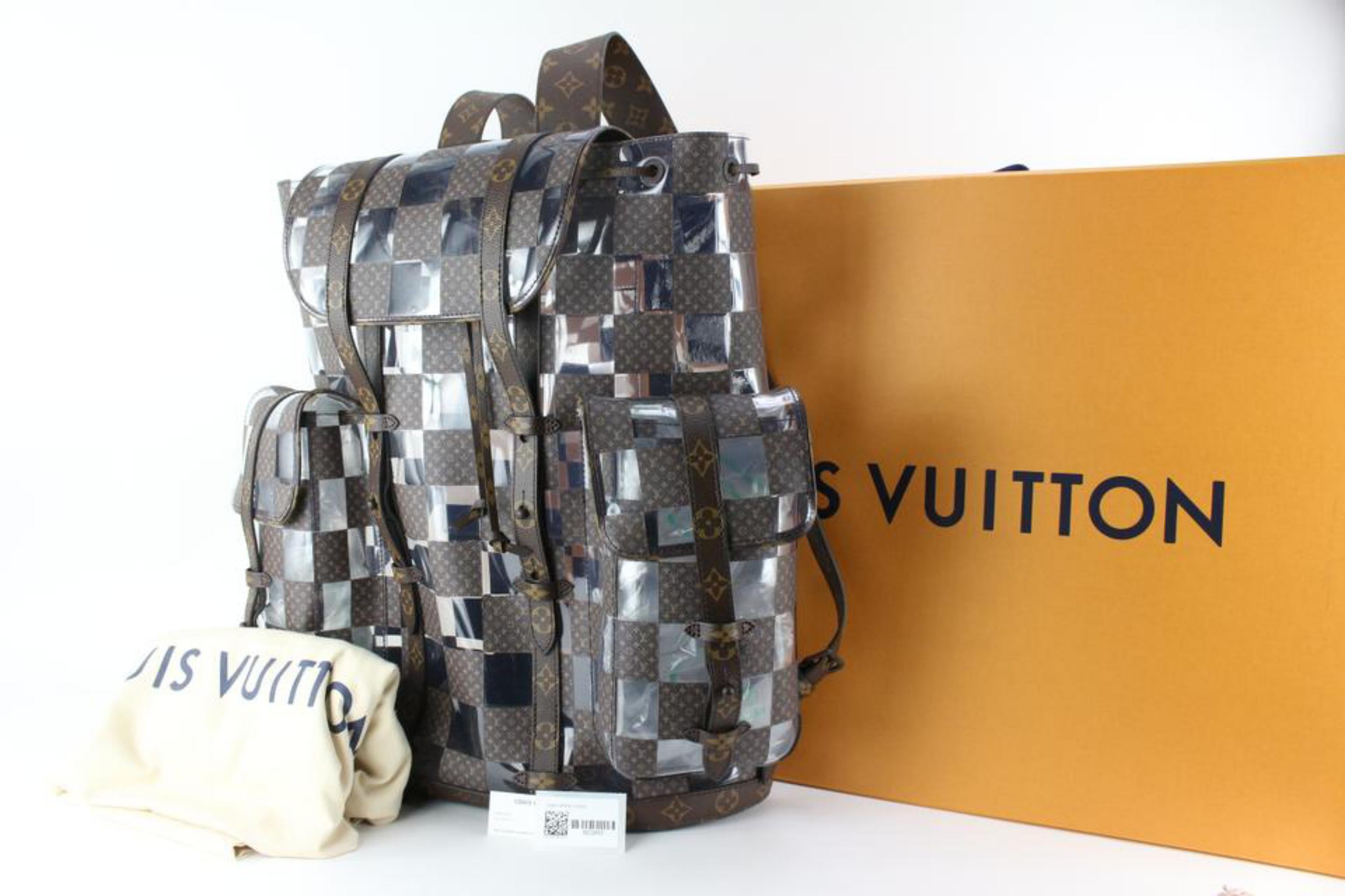 Louis Vuitton Christopher Backpack Monogram Brown in Coated Canvas