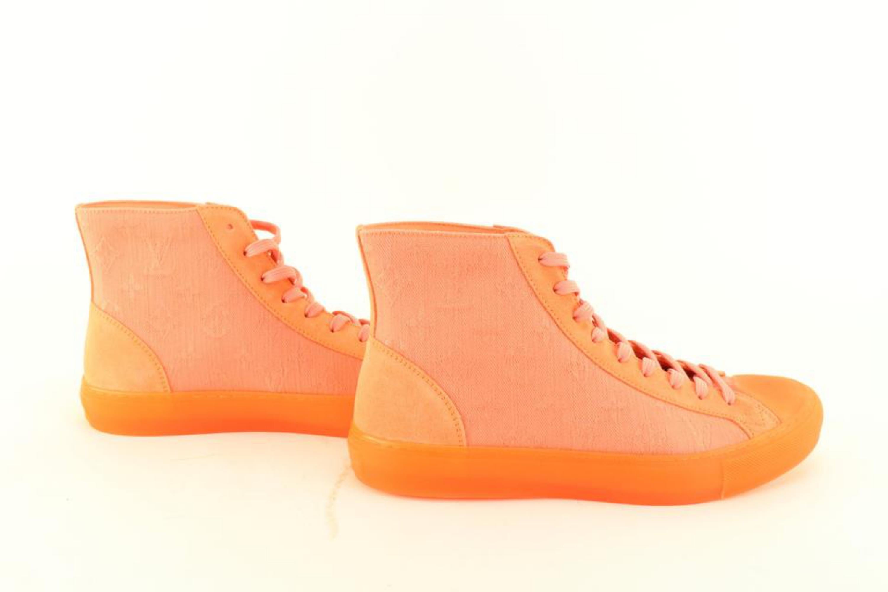 Louis Vuitton Mens Virgil Abloh Sneaker Orange / Black EU 41 / UK 7 Leather  ref.1006570 - Joli Closet