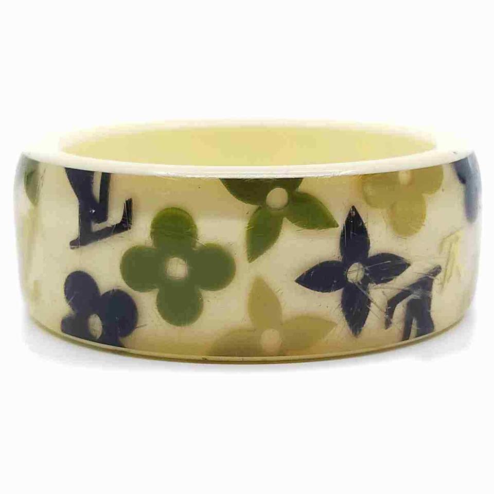 Louis Vuitton Wide Inclusion Bangle (Yellow/Gold)