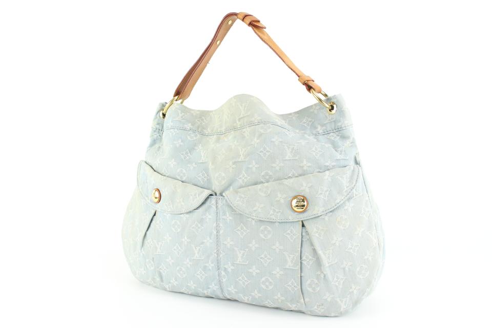 Daily handbag Louis Vuitton Blue in Denim - Jeans - 32283143
