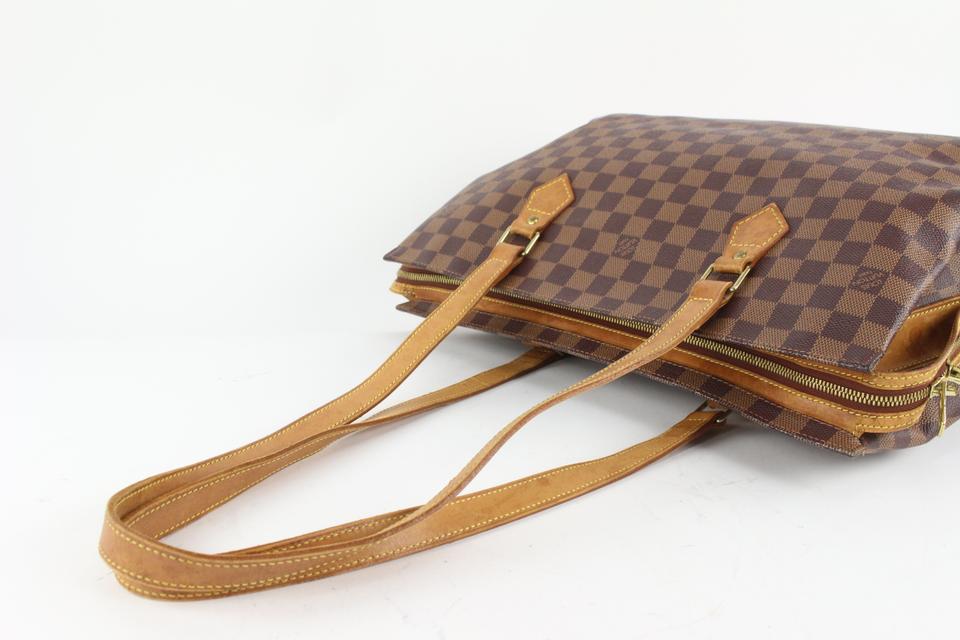 Louis Vuitton Damier Ebene Columbine Zip Shoulder Bag