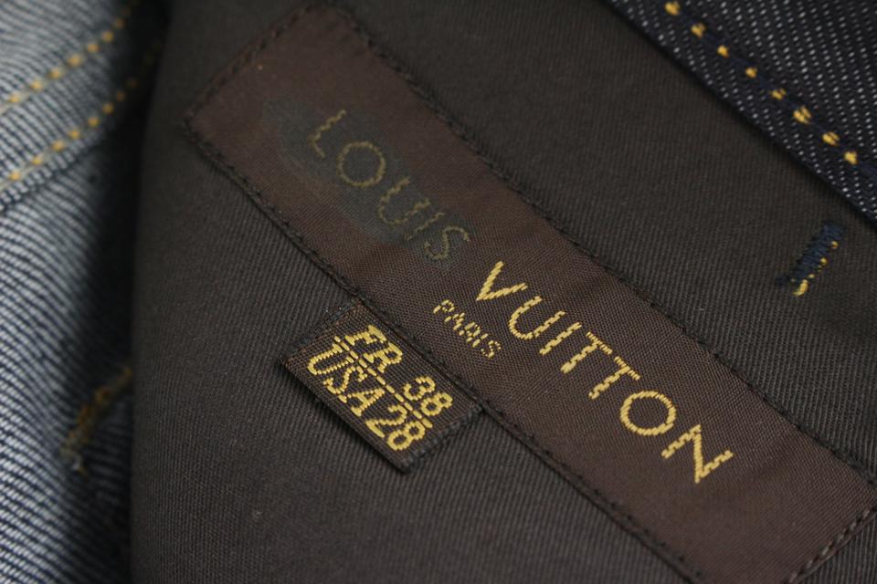 Louis Vuitton Mens Monogram Blue Denim EU 44 / UK 10 Cloth ref