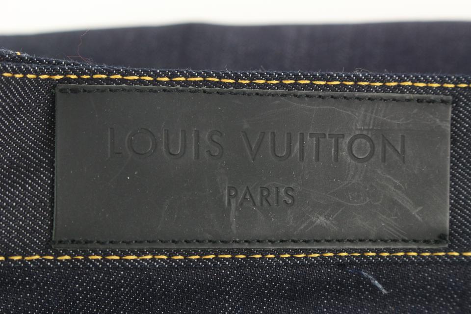 Louis Vuitton Mens Jeans 2023-24FW, Navy, 32 (Stock Confirmation Required)
