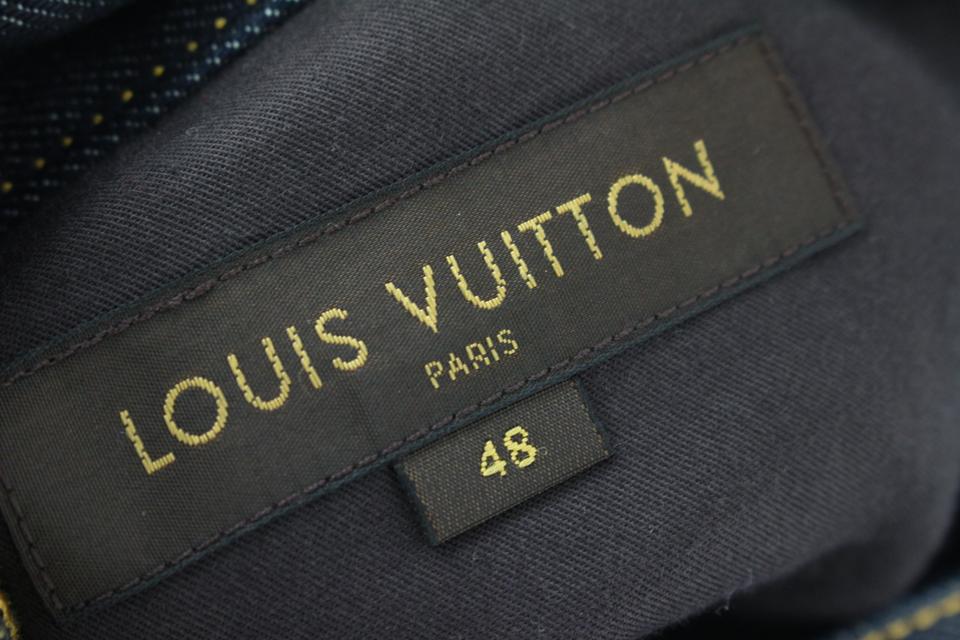 Louis Vuitton Men's Size 30 US Dark Rinse LV Fleur Logo Jeans