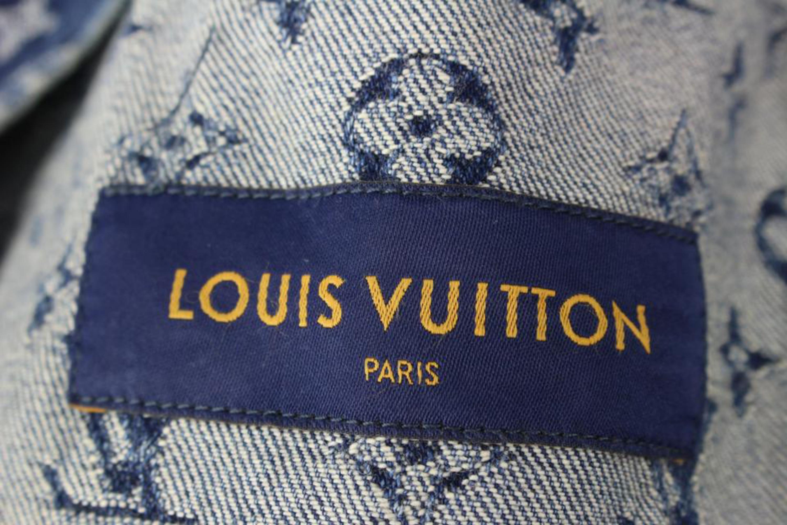 Shop Louis Vuitton Men's Blue Hoodies