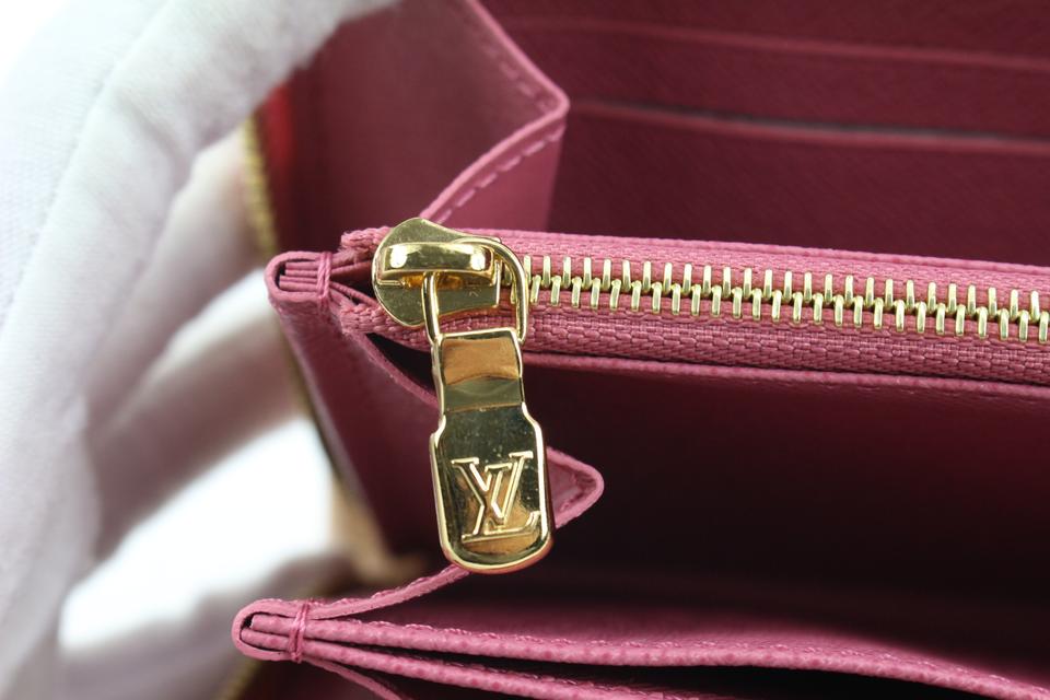 Louis Vuitton pre-owned Zippy denim wallet, Pink