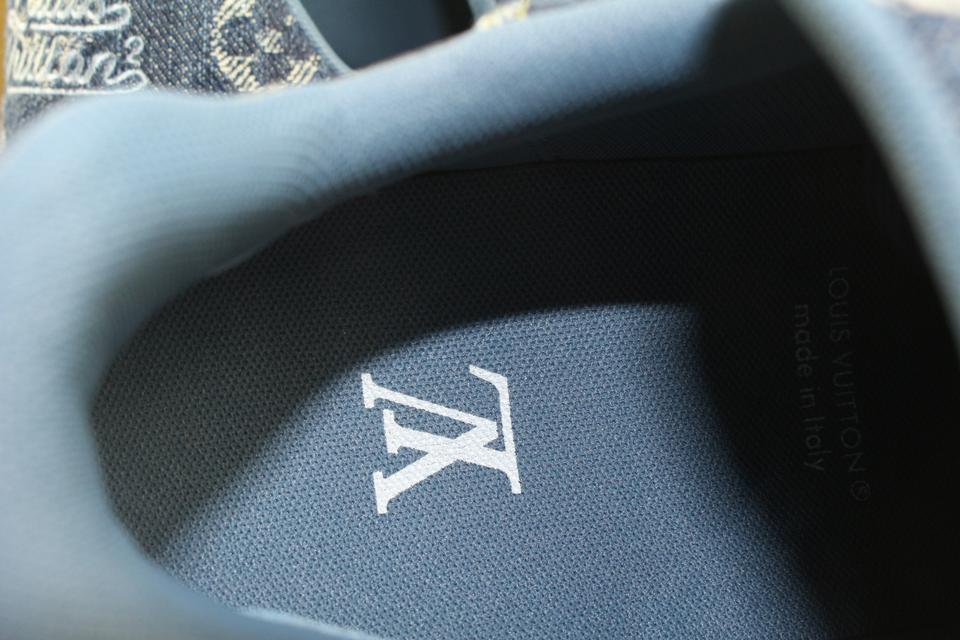 Louis Vuitton Trainer Sneaker Nigo Monogram Denim Blue