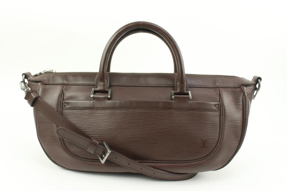 Louis Vuitton Moka Brown Epi Leather Dhanura MM 2way Satchel 79lv225s