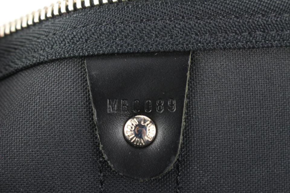 LOUIS VUITTON Keepall 45 Bandouliere Damier Graphite Travel Bag Black