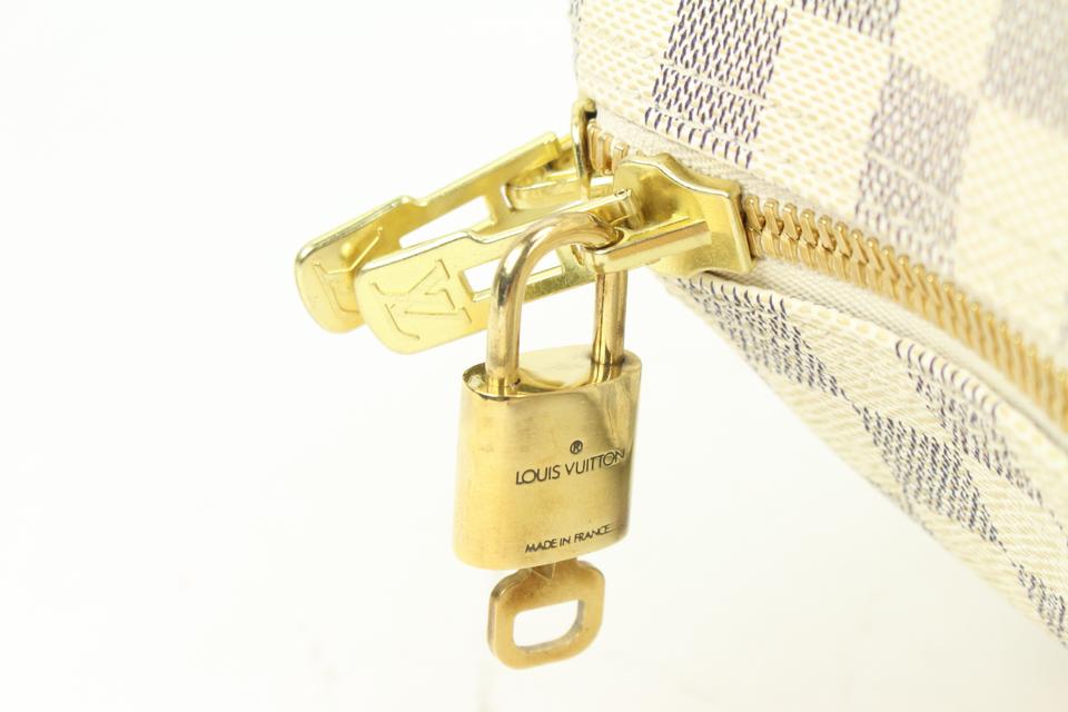 Louis Vuitton Damier Azur Keepall 50 Duffle Bag 15lk616s