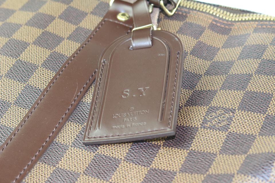 Louis Vuitton Damier Ebene Keepall 50 duffle bag Leather ref.571964 - Joli  Closet
