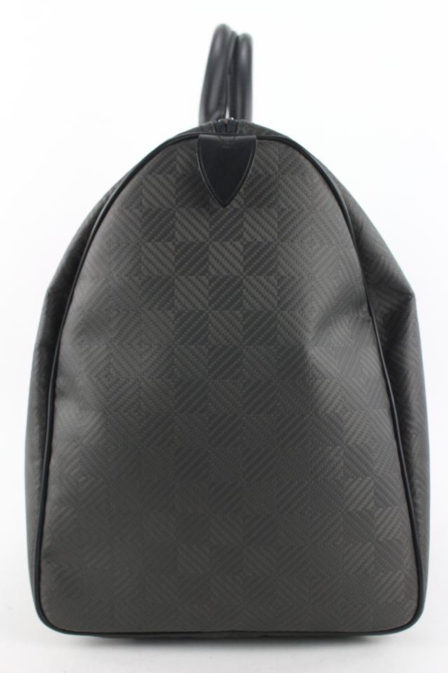 Louis Vuitton Black Carbon Fiber Damier Carbone Keepall 45 Duffle Bag –  Bagriculture