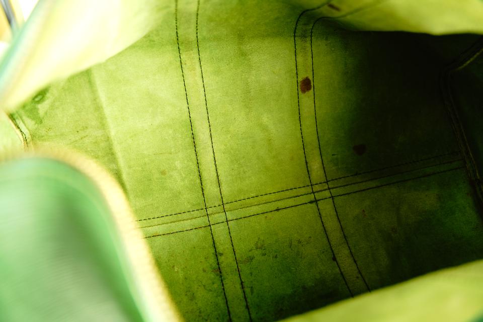 Louis Vuitton 2000s Green Epi Leather Duffle Bag · INTO