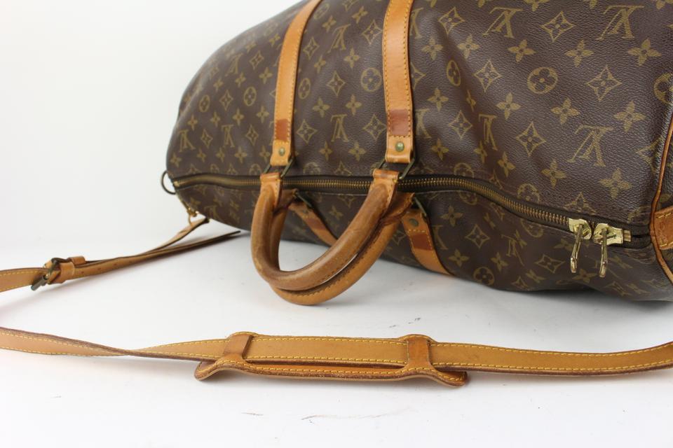 Louis Vuitton Keepall 55 Monogram Bag (vintage) + Shoulder Strap