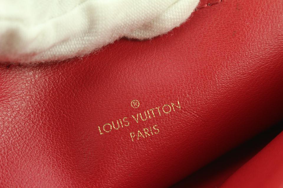 Leather purse Louis Vuitton Red in Leather - 37334387