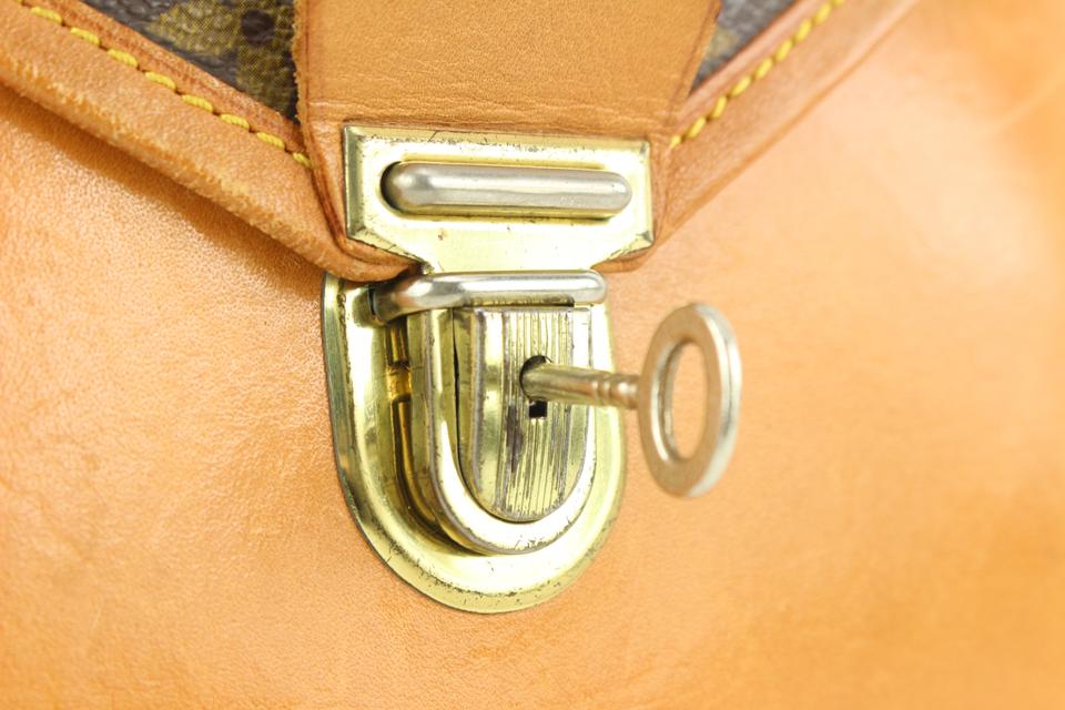 Louis Vuitton Rare Vintage Monogram Sac Biface Flap Bag with Key Leather  ref.485490 - Joli Closet