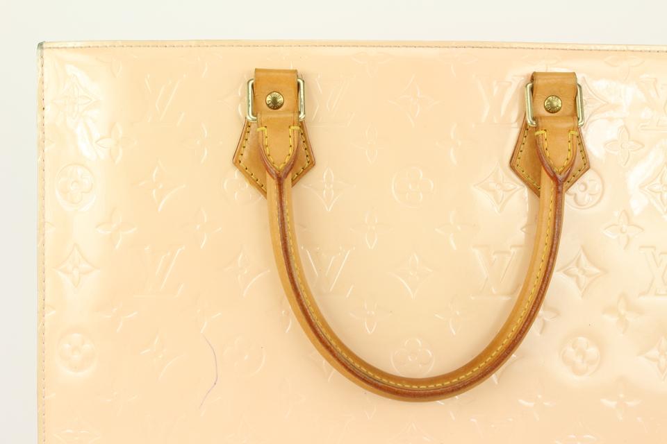 Totes Louis Vuitton Special Order Beige Florentine Monogram Vernis Sac Plat 1lv811, Women's, Size: One Size