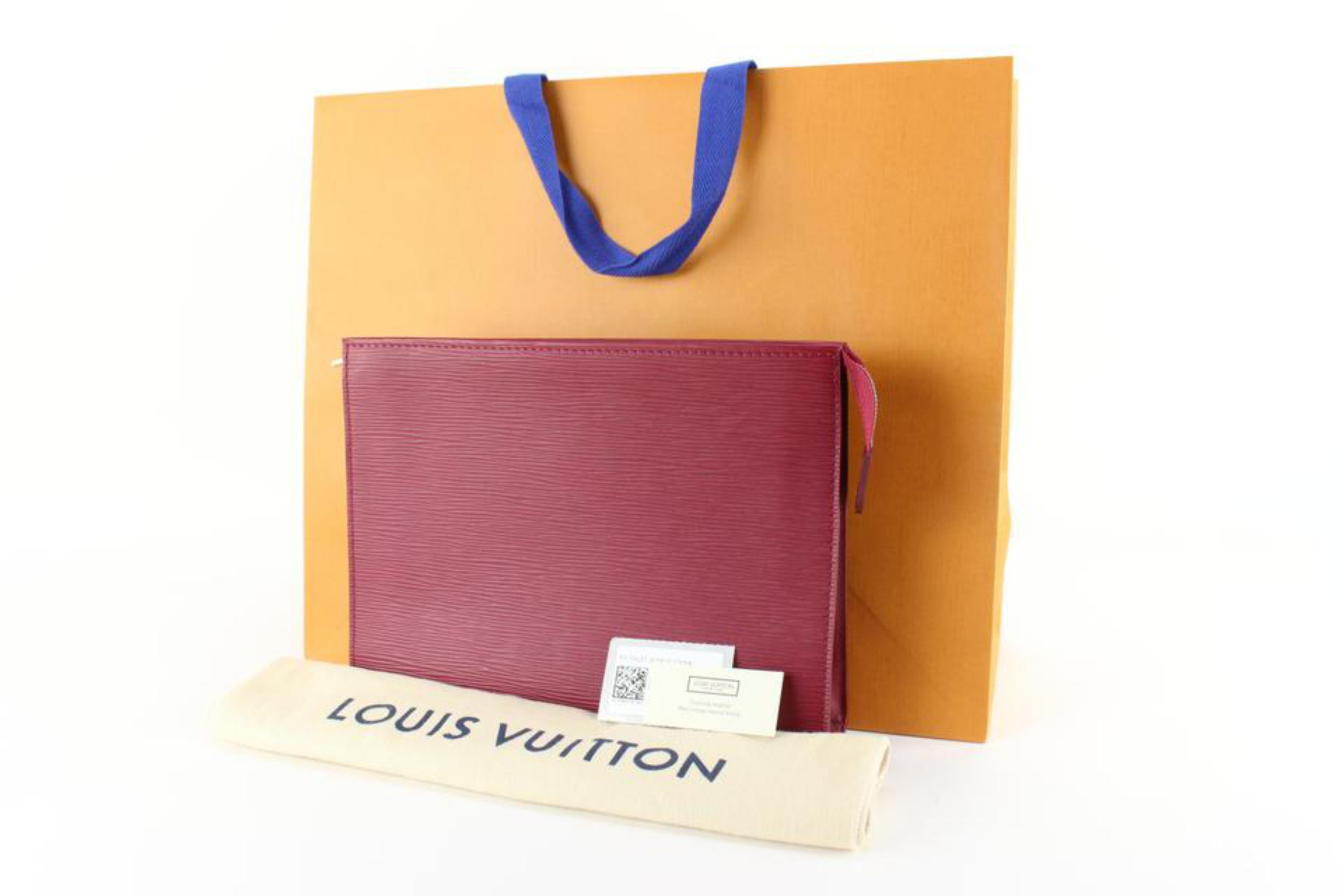 Louis Vuitton, Bags, Louis Vuitton Epi Leather Toiletry Pouch 26