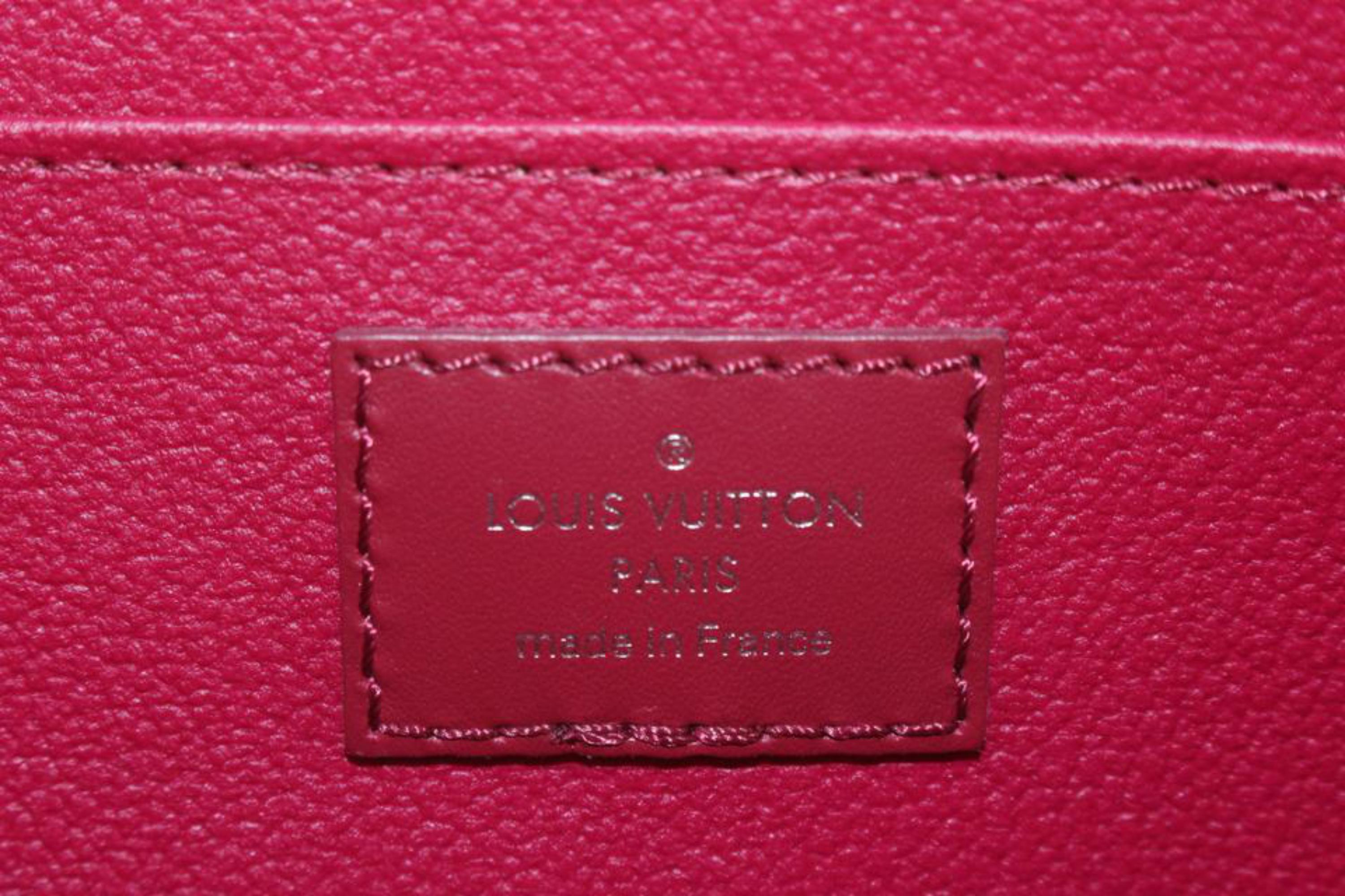 Louis Vuitton Fuchsia Epi Leather Cosmetic Pouch Demi Ronde ref